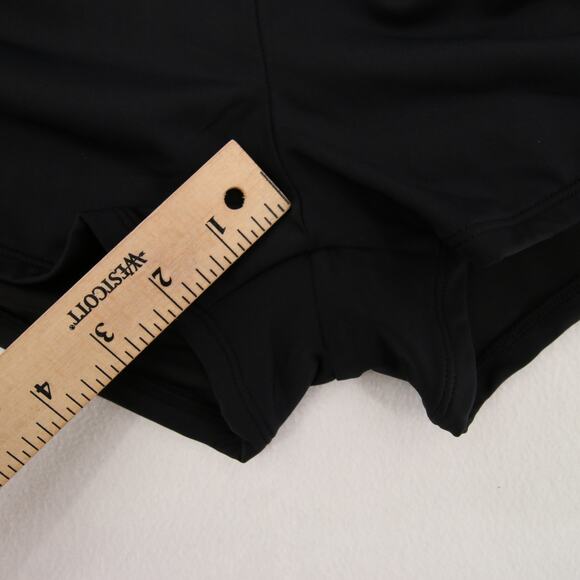 Beach House Swim Shorts Black Ruched Adjustable Side Tie Up UPF Modest 20W NWT - Picture 8 of 15